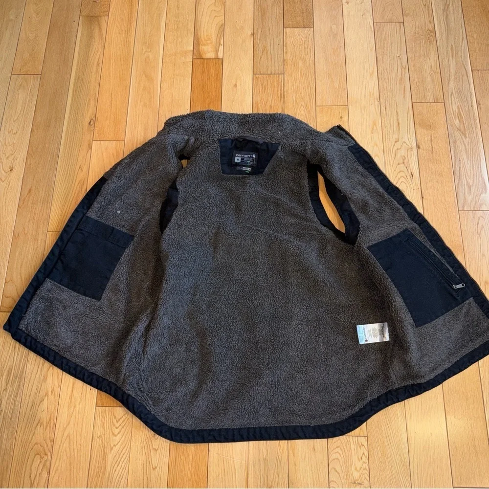 Carhartt mens Sherpa Lined Mock-neck Vest medium - Picture 7 of 8